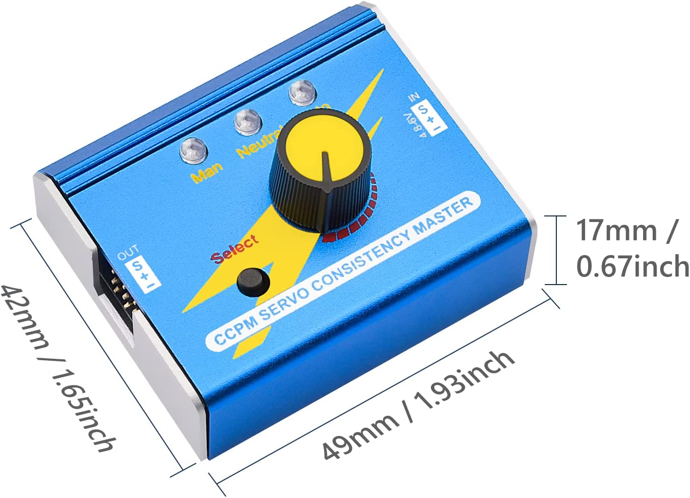 Digital Servo Tester DC 4.8V-6V RC Custodia in Alluminio Multifunzione Servo Controller CCPM Test per ESC Servo Motore.