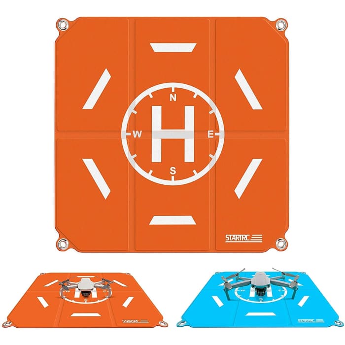 Drone Landing Pad 50cm Portatile Universale Pieghevole Veloce Helipad Tappeto di atterraggio per DJI Air 2S / Mavic Mini 2 / Mavic Air 2 / Mavic 2 /FIMI X8SE /DJI FPV Drone.