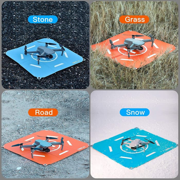 Drone Landing Pad 50cm Portatile Universale Pieghevole Veloce Helipad Tappeto di atterraggio per DJI Air 2S / Mavic Mini 2 / Mavic Air 2 / Mavic 2 /FIMI X8SE /DJI FPV Drone.