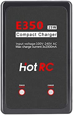 E350 2S 3S Caricabatterie Bilanciamento Compatto 25W per Batteria Life Lipo RC Auto Droni Quadricotteri.