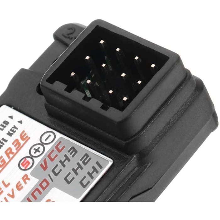 Flysky 2.4G 3CH FS-GR3E Ricevitore per trasmettitore FS GT2 / GT2B / GT2F / GT3B / GT3C / T6 / CT6B / TH9A / TH9X.