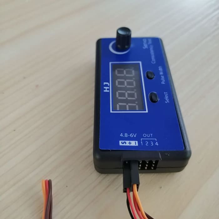 HJ Digital Servo, ESC Regolatore di velocità del Tester di consistenza (3 modalità, Controllo Sincronizzato dell'uscita 4 servi) per RC.