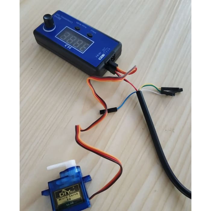 HJ Digital Servo, ESC Regolatore di velocità del Tester di consistenza (3 modalità, Controllo Sincronizzato dell'uscita 4 servi) per RC.