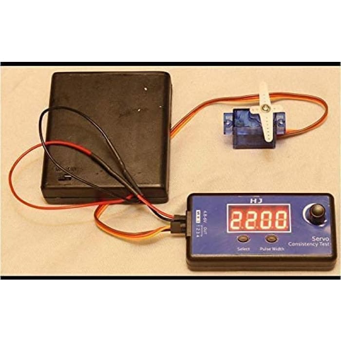 HJ Digital Servo, ESC Regolatore di velocità del Tester di consistenza (3 modalità, Controllo Sincronizzato dell'uscita 4 servi) per RC.