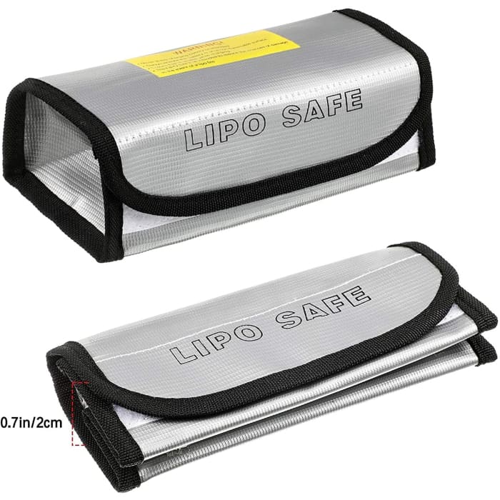 Lipo Bag Borsa Batteria ignifuga Ideale per caricare batterie Lipo Resistente al Fuoco, ( Misura cm 185 x 75 x 60).