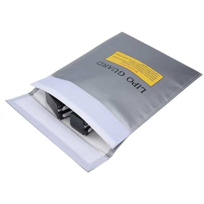Lipo Guard Busta antincendio Lipo Bag, 23 cm x 18 cm x batterie lipo, Colore Argento.