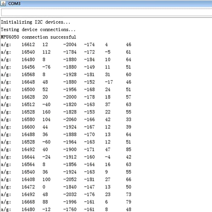 Modulo GY-521 MPU-6050 Giroscopio a 3 Assi e Accelerometro per Arduino.