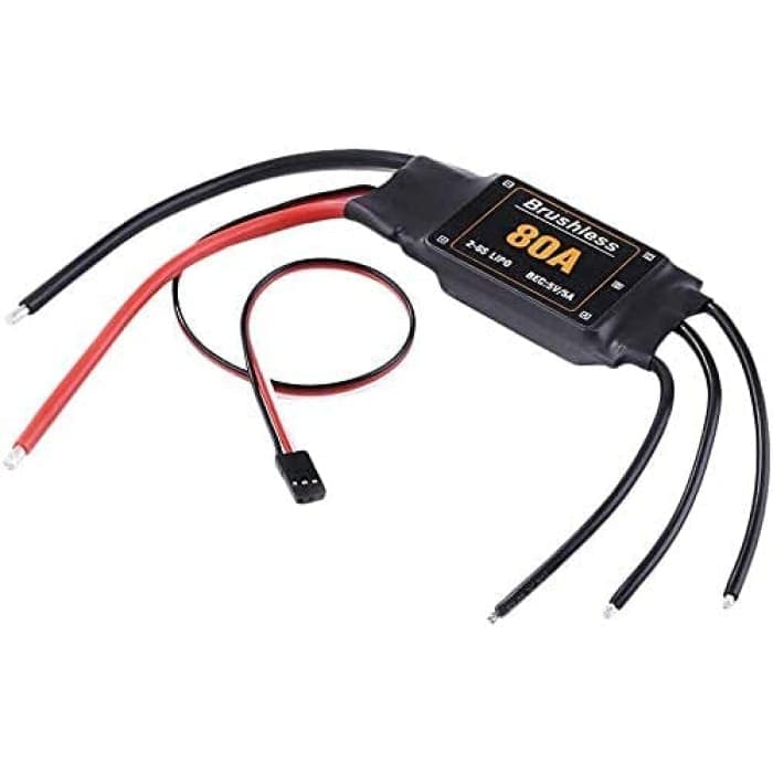 ESC 80A regolatore di velocità con ubec 5V/5A 2-6S LIPO per quadricottero rc aeromobili Elicottero.