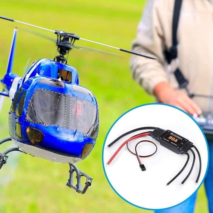ESC 80A regolatore di velocità con ubec 5V/5A 2-6S LIPO per quadricottero rc aeromobili Elicottero.