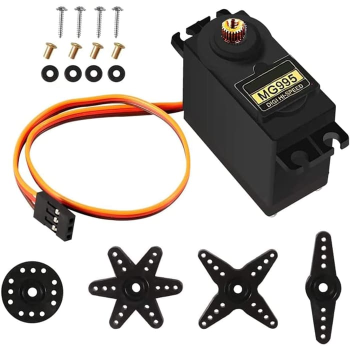 MG995 Torque Servo Motore con puleggia Metallo per Rc Auto Barca Elicottero.