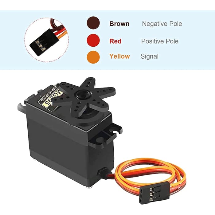 MG995 Torque Servo Motore con puleggia Metallo per Rc Auto Barca Elicottero.