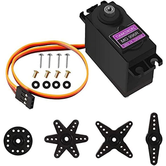 MG996R Torque Servo Motore con puleggia Metallo per Rc Auto Barca Elicottero.