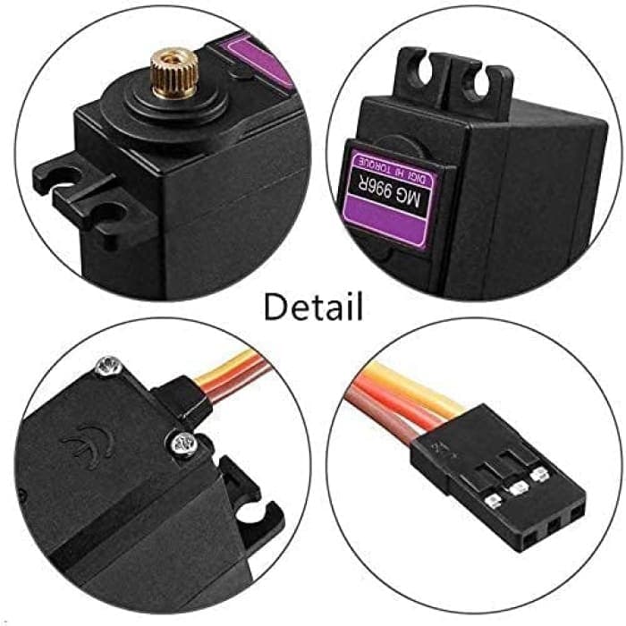 MG996R Torque Servo Motore con puleggia Metallo per Rc Auto Barca Elicottero.