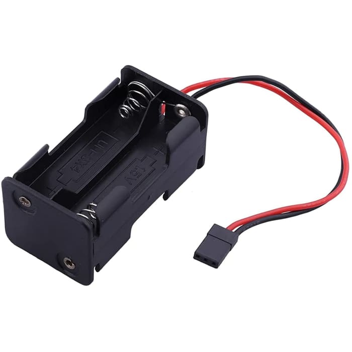 Vano per Batterie per 4 Batterie Tipo Stilo AA con Cavo JR Plug.
