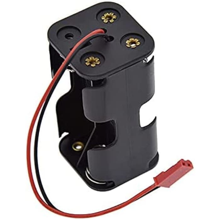 Vano per Batterie per 4 Batterie Tipo Stilo AA con Cavo JST Plug.