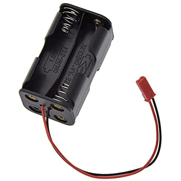 Vano per Batterie per 4 Batterie Tipo Stilo AA con Cavo JST Plug.