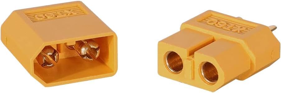 2 Pieces XT60 Parallel Male to 2 Female and Female to 2 Male 14AWG Cable | RC Lipo Battery Adapters | Drones, Cars, Airplanes, Model Builders