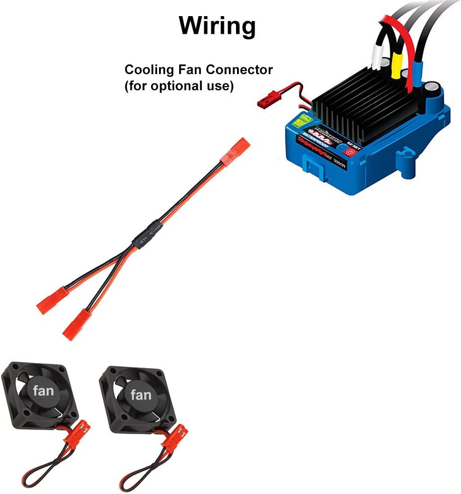2 stk XT60 parallelkabel han til 2 hun og hun til 2 han 14AWG | RC Lipo batteriadaptere | droner, biler, fly, modelbygning