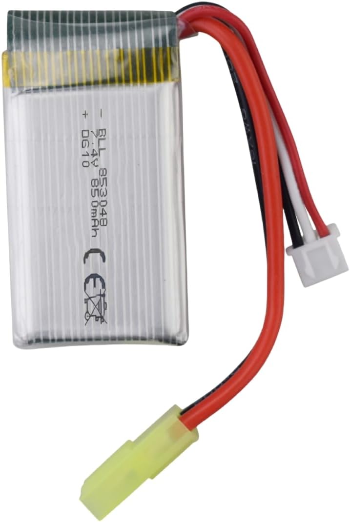 3-Cell 11.1V 850mAh 80C Lipo Battery with XT30 Connector, Silicone Cable and Soft Shell - Dimensions 59X30X23 mm, Weight 77g - High Power for RC Models