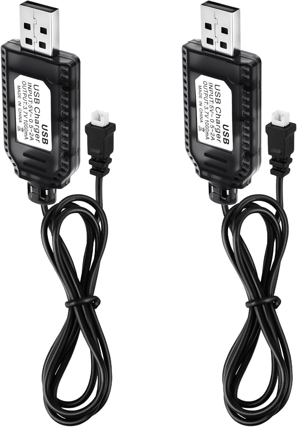 2 Cavi Caricatore USB 3.7V JST 1.25 per Batterie LiPo 1S Arduino