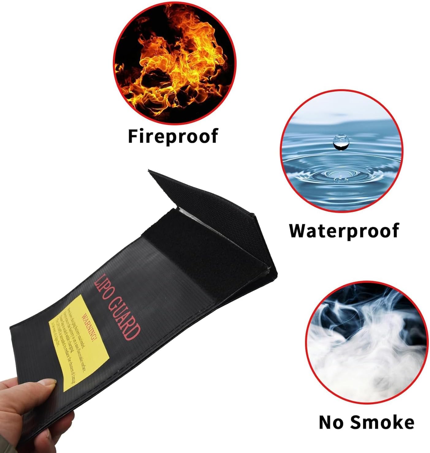 Lipo Bag Fireproof battery bag ideal for charging fire resistant Lipo batteries (Size 185 x 75 x 60 cm)