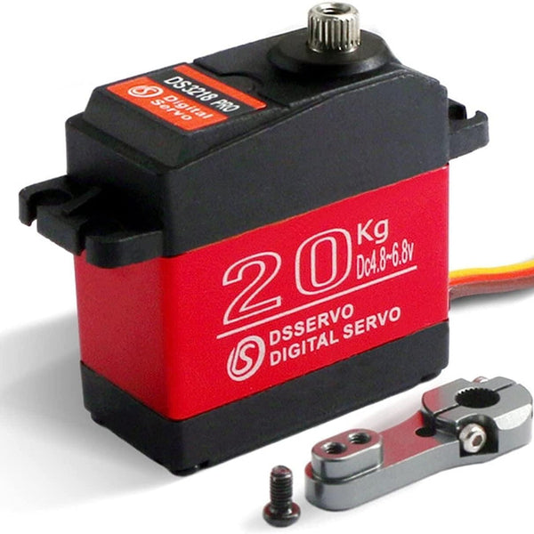ANNIMOS Servomoteur RC 40 Kg – Acier Inoxydable, étanche IP66, 45 Kg à 6,8V – Pour Voiture 1/8 1/10 1/12, Robot, Bateau