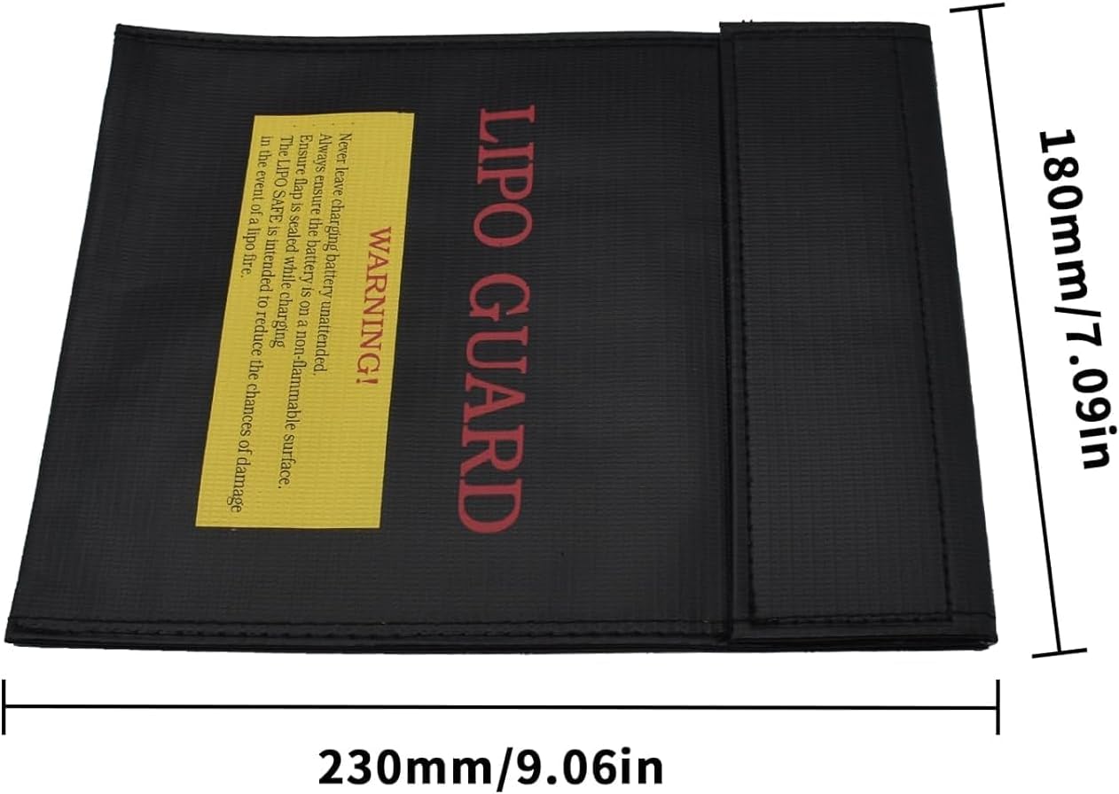 Lipo Bag Fireproof battery bag ideal for charging fire resistant Lipo batteries (Size 185 x 75 x 60 cm)
