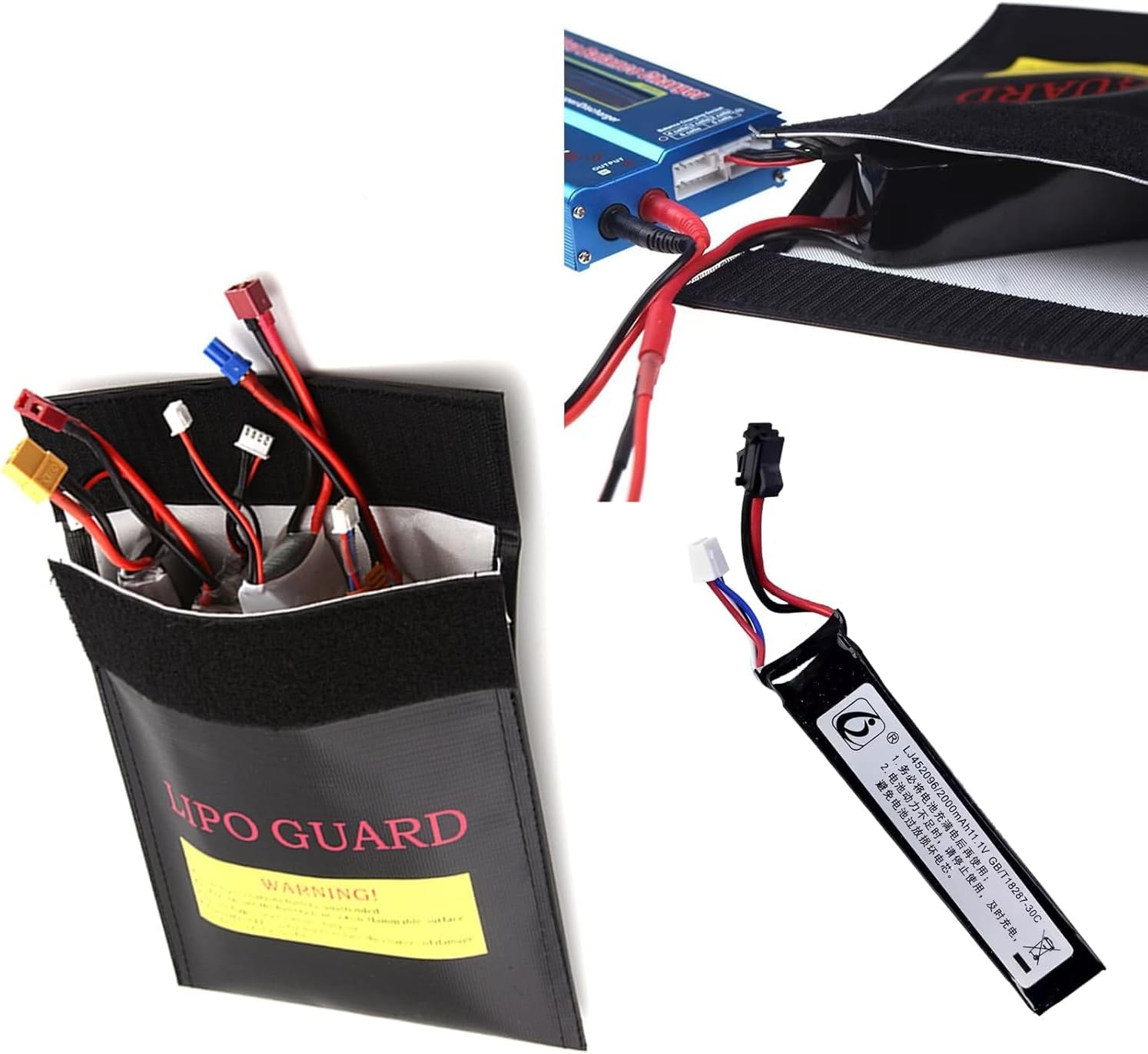 Lipo Bag Fireproof battery bag ideal for charging fire resistant Lipo batteries (Size 185 x 75 x 60 cm)