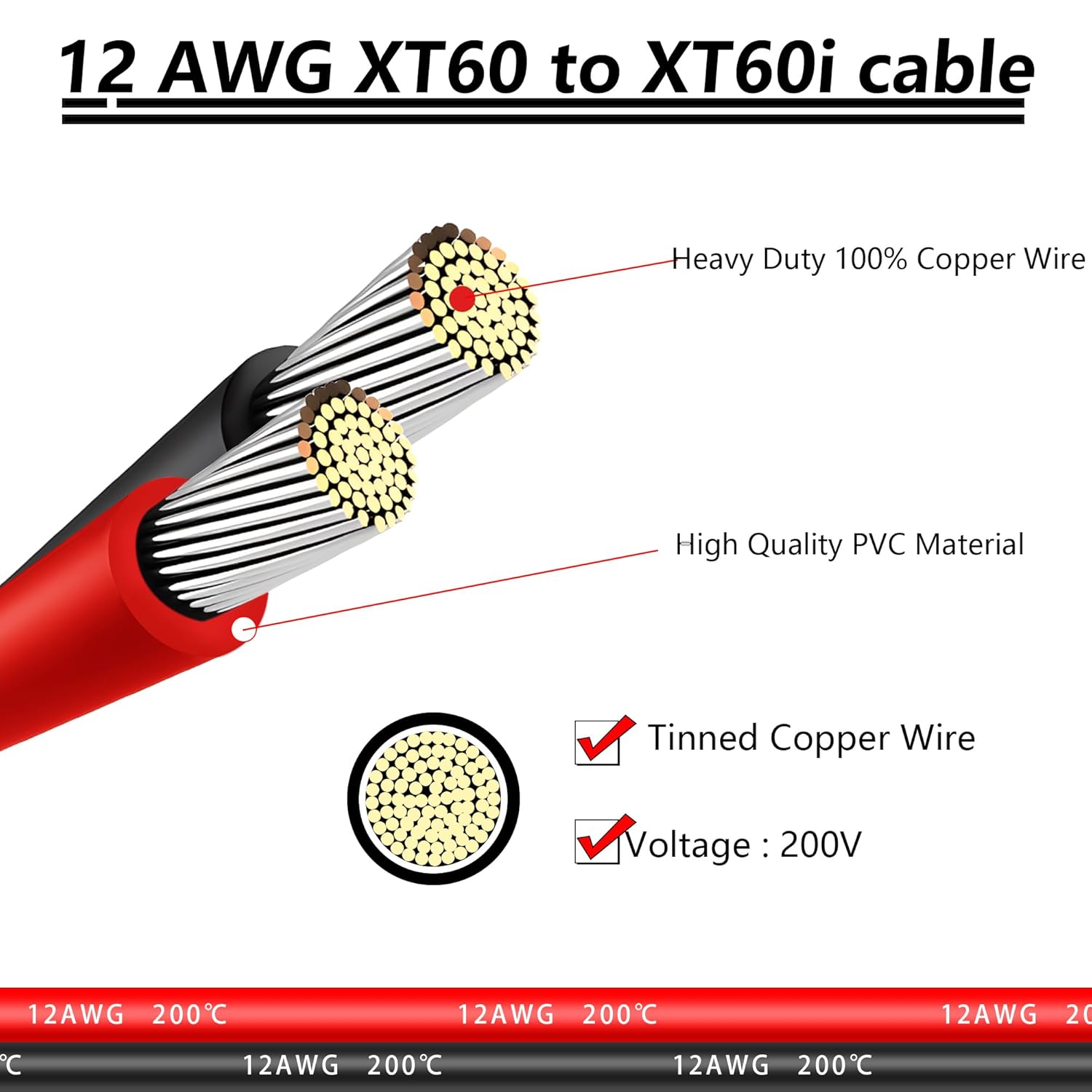 2 Adattatori T-Plug Maschio XT60 Femmina 14AWG Silicone 10cm LiPo RC ESC Caricabatterie