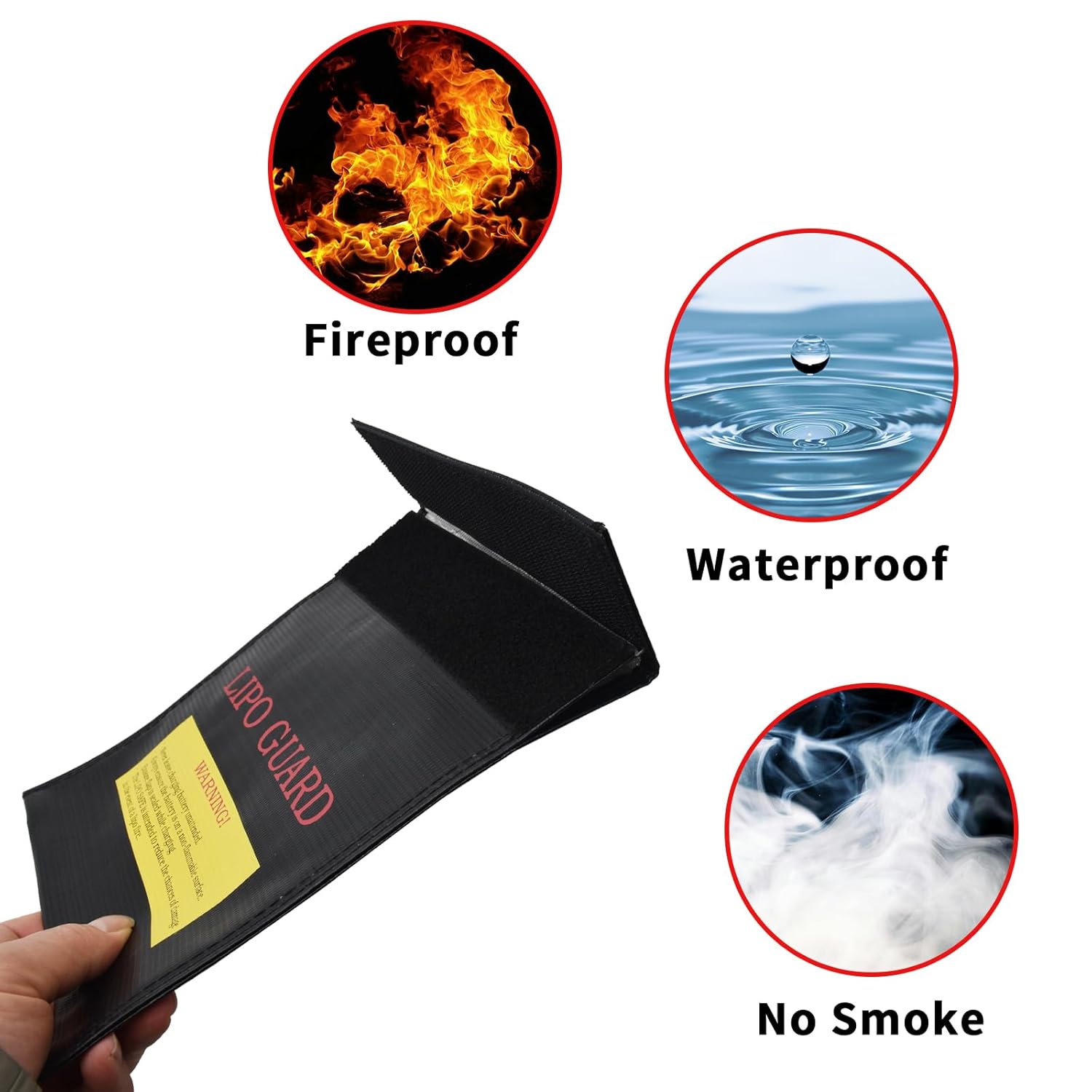 Lipo Bag Fireproof battery bag ideal for charging fire resistant Lipo batteries (Size 185 x 75 x 60 cm)