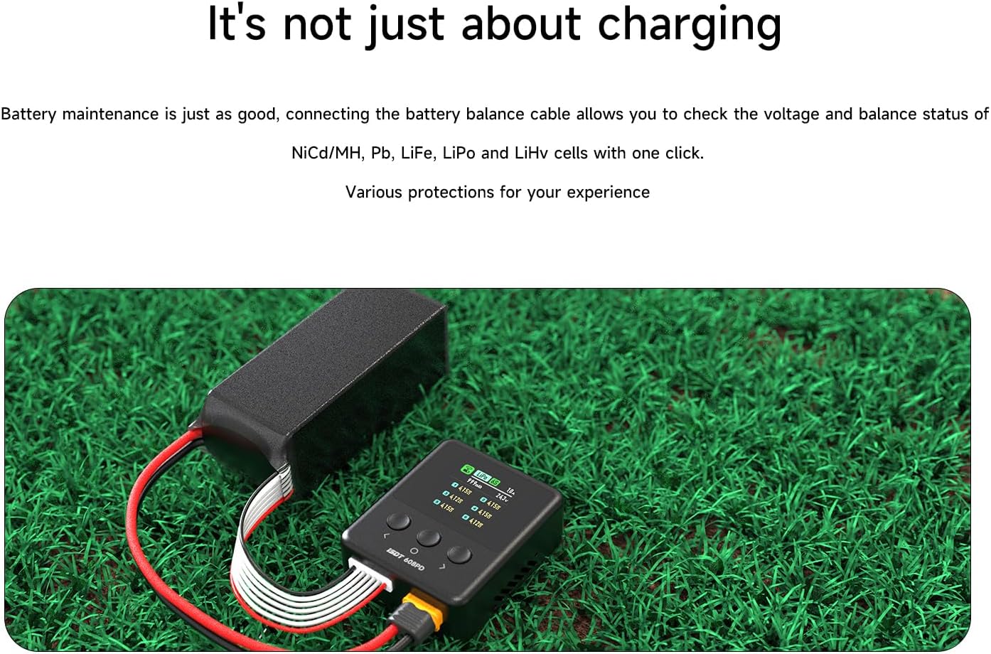 1 Piece SM-2P 250mAh Output RC Car USB Charger Cable for 6V Ni-Mh Batteries