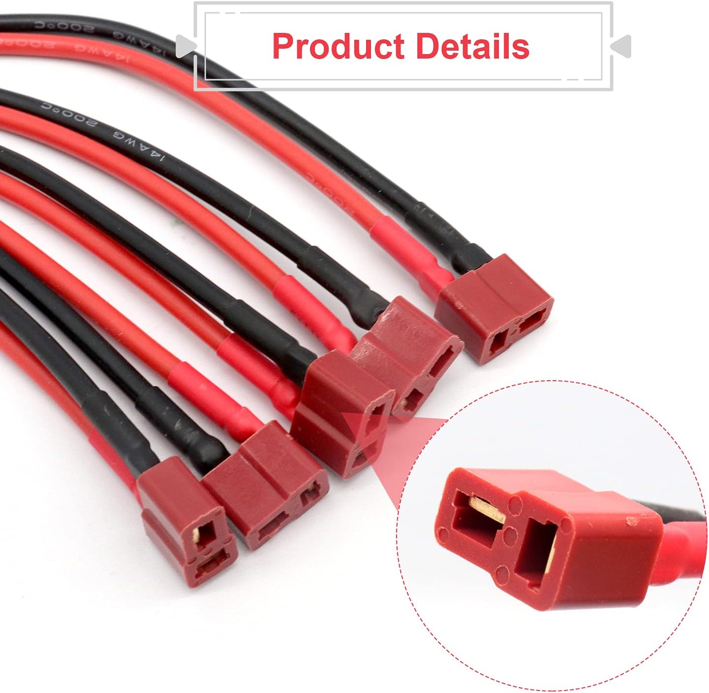 2 Pieces XT60 Parallel Male to 2 Female and Female to 2 Male 14AWG Cable | RC Lipo Battery Adapters | Drones, Cars, Airplanes, Model Builders