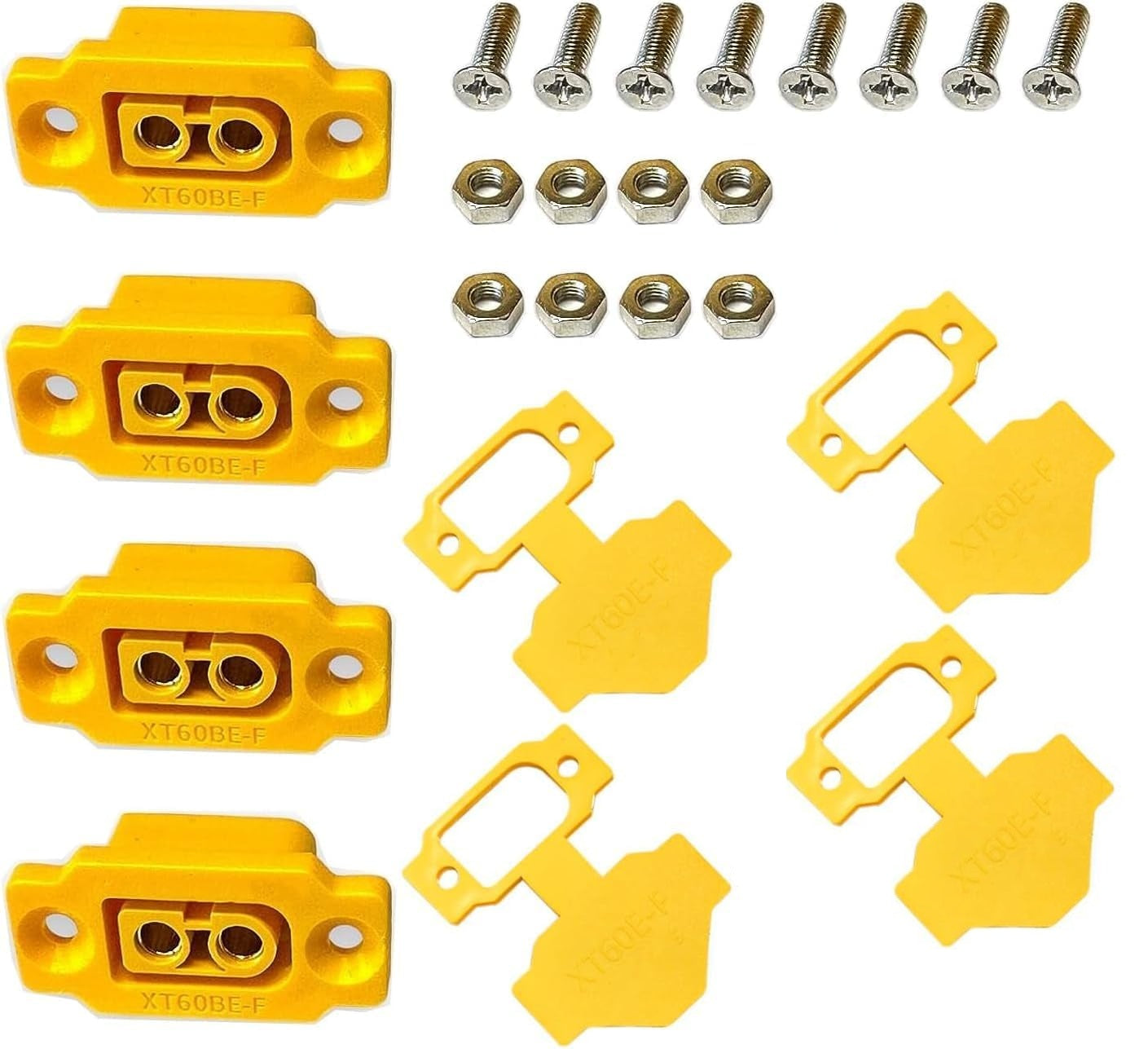 Set 5 Pairs XT60E-M | Mountable Male and Female Connector for Battery | Ideal for RC Model Airplanes, FPV Racing Drones