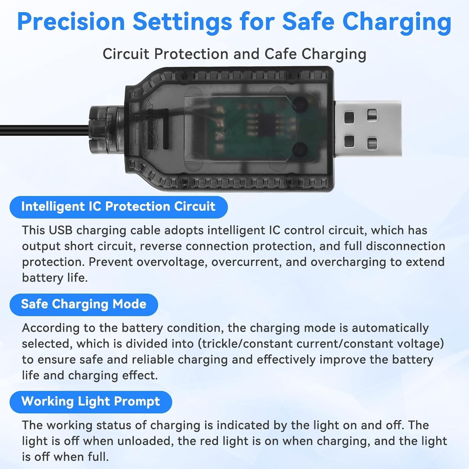 2 Cavi Caricatore USB 3.7V JST 1.25 per Batterie LiPo 1S Arduino