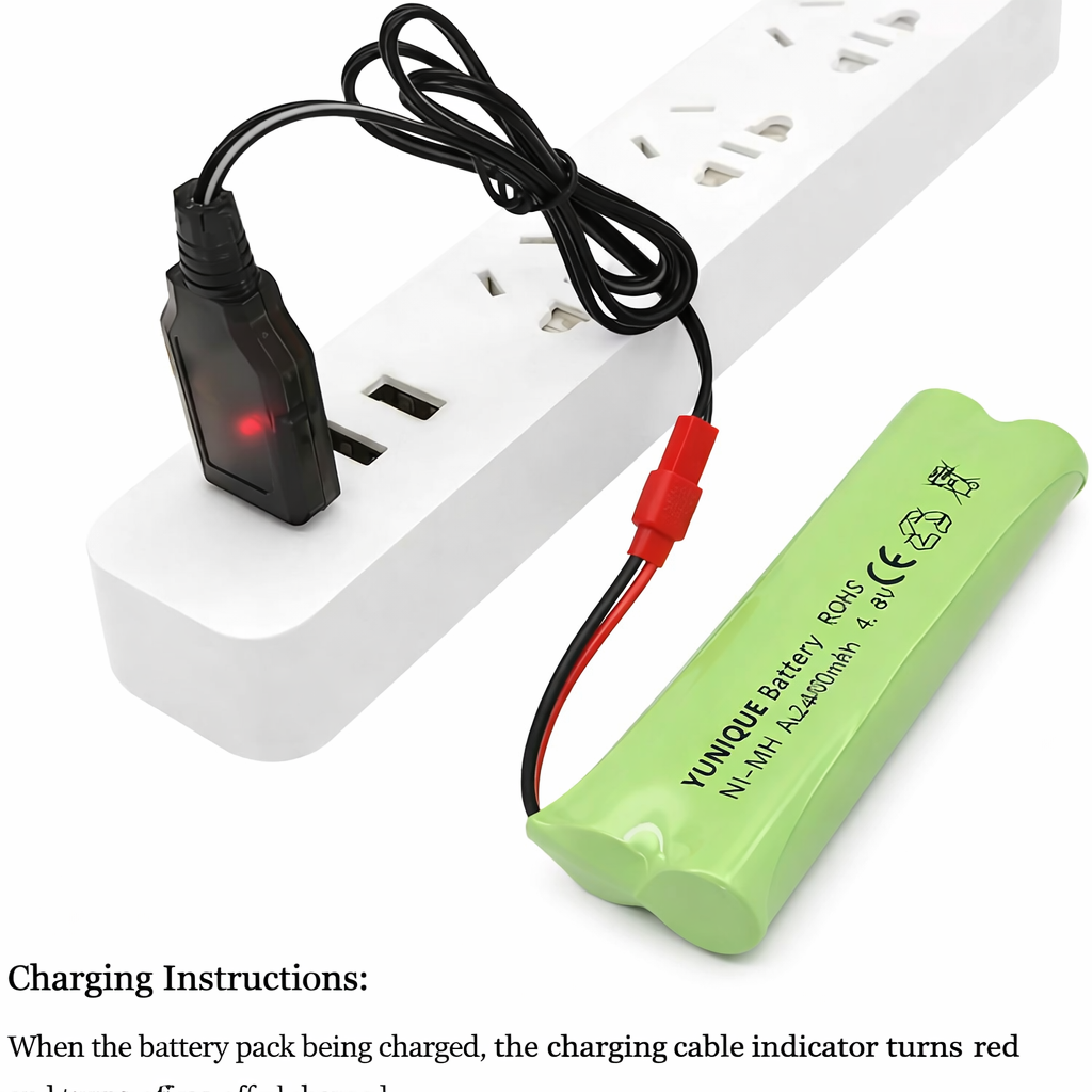6V Ni-MH 2400 mAh újratölthető akkumulátor autós távirányítóhoz