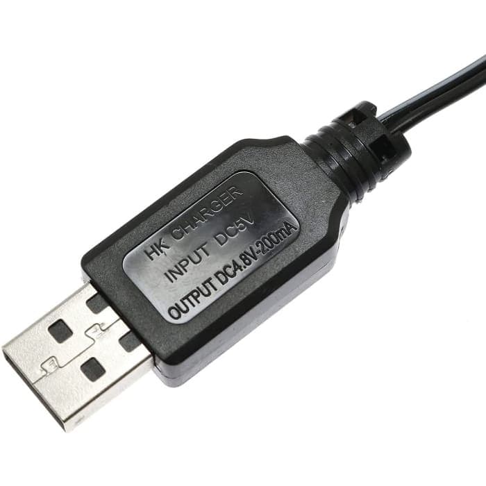 Cavo Caricatore USB SM-2P 250mAh Output RC Auto per batterie 4.8V Ni-Mh.