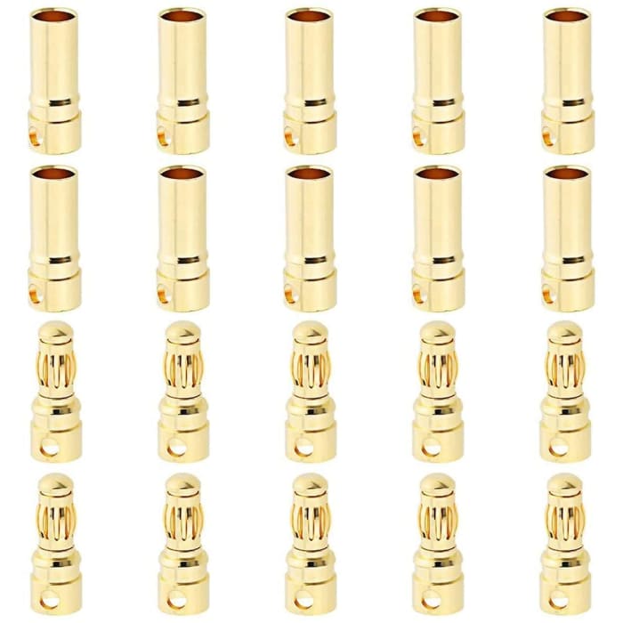 Connettori Proiettile Oro 3.5mm E Spine Banana Per Batterie Lipo RC - Auto, Camion, Drone - Foto 7