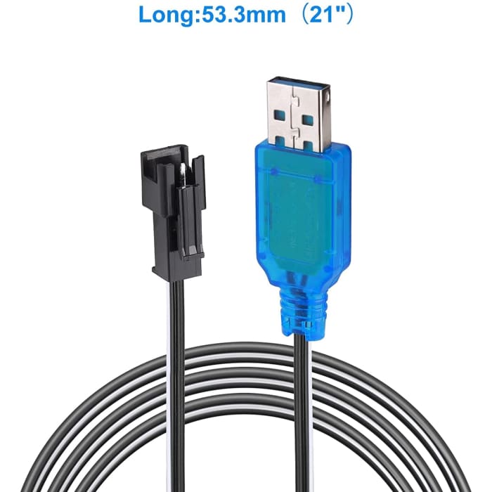 Buy 1 pièce SM-2P 250mAh sortie câble de chargeur USB de voiture RC pour  batteries 6V Ni-Mh at YUNIQUE GREEN-CLEAN-POWER for only €16.99