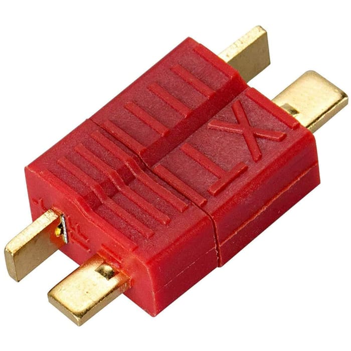 5 Paia T-Plug M/F Adattatore connettore a 2 Pin Oro in Colore Rosso.