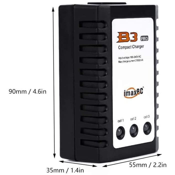 B3 LiPo 10 W Bilanciamento per Batteria al Litio 2S-3S 7.4 V 11.1 V Caricatore Compatto B3AC.