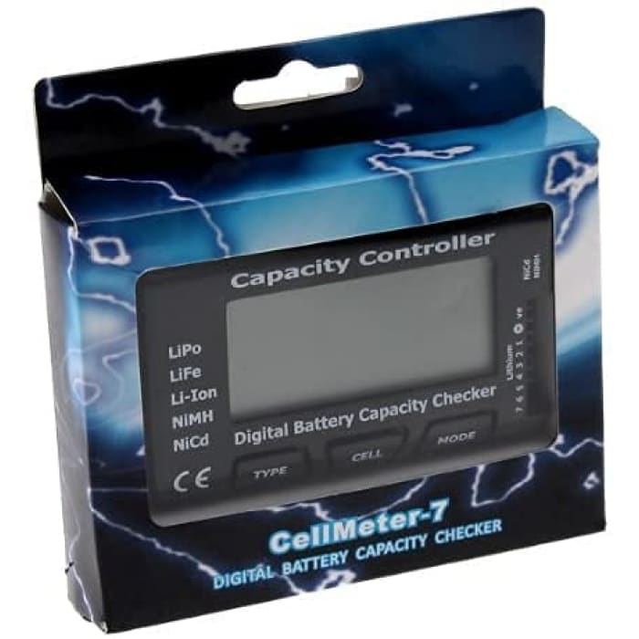 CellMeter RC-7 Controllo Digitale di capacità per la Verifica della Durata delle batterie Li-Ion Nicd NiMH.