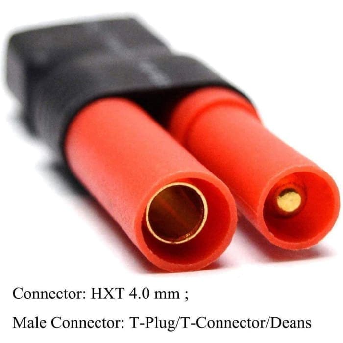Deans T-Plug Maschio HXT 4mm Adattatore Senza Fili RC Connettore Batterie LiPo.