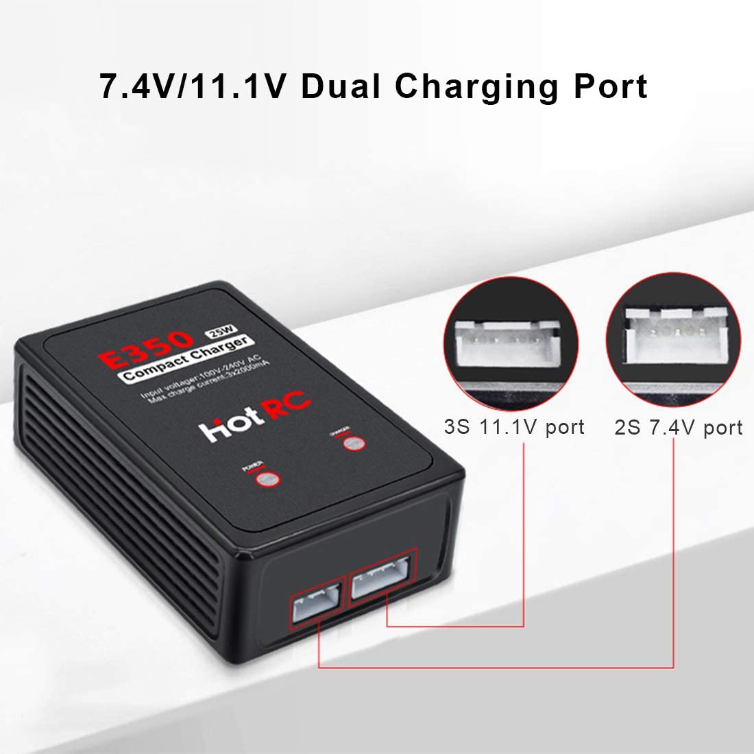 CHARGEUR LIPO BATTERIE 2 S 3 S COMPACT