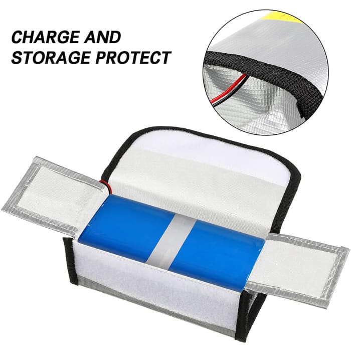 Buy Lipo Bag Fireproof battery bag ideal for charging fire resistant Lipo  batteries (Size 185 x 75 x 60 cm) at YUNIQUE GREEN-CLEAN-POWER for only