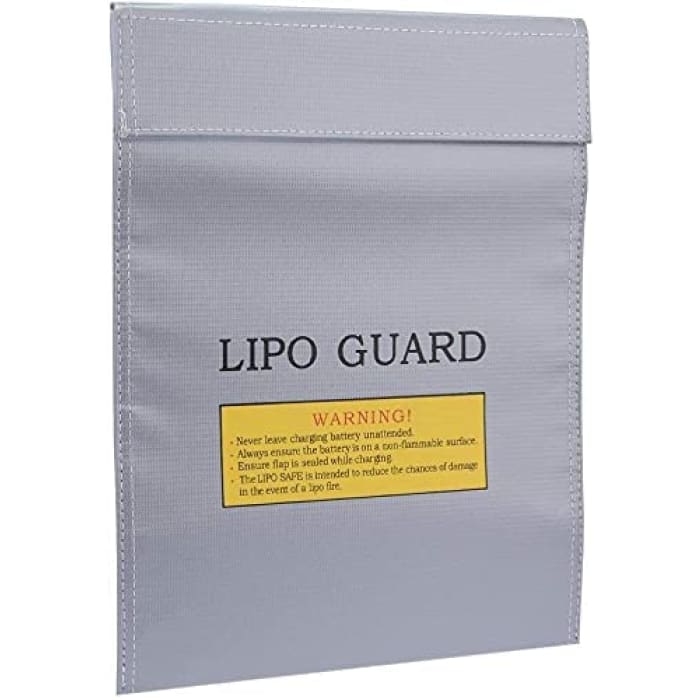 Lipo Guard Busta antincendio Lipo Bag, 23 cm x 18 cm x batterie lipo, Colore Argento.